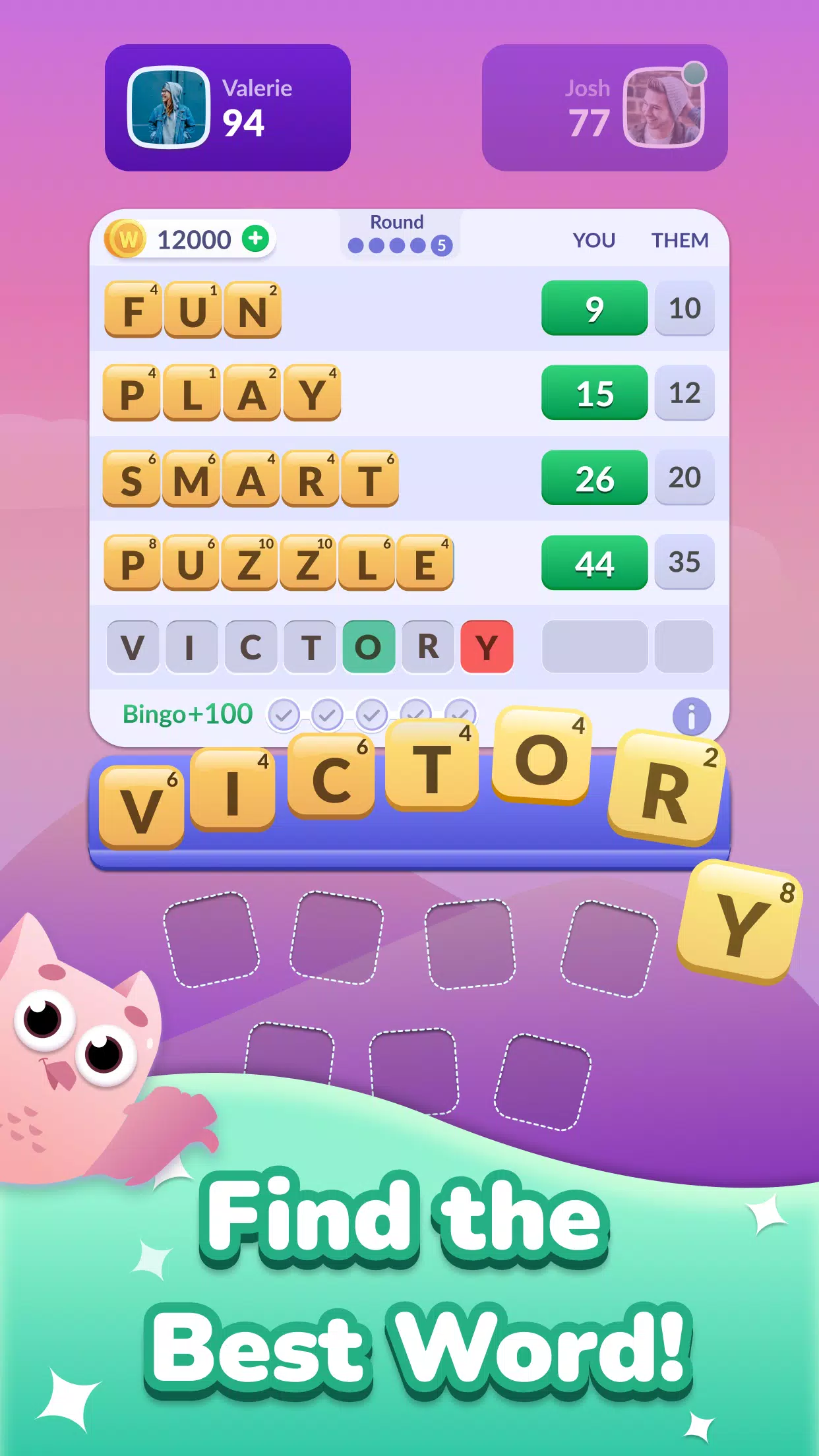 Word Roll - Word Bingo Screenshot 1