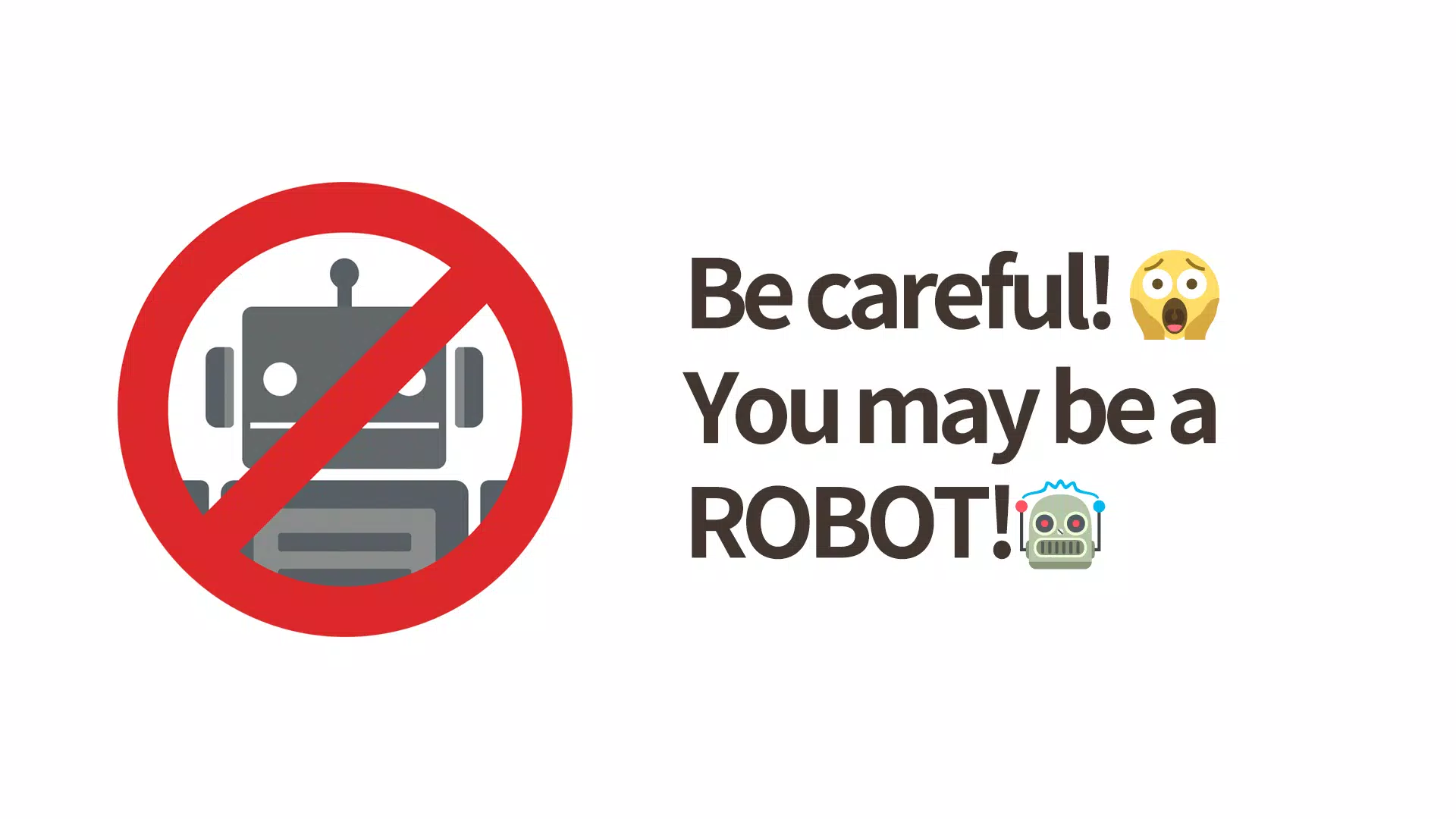 No Robots Allowed - Crazy Quiz ภาพหน้าจอ 0