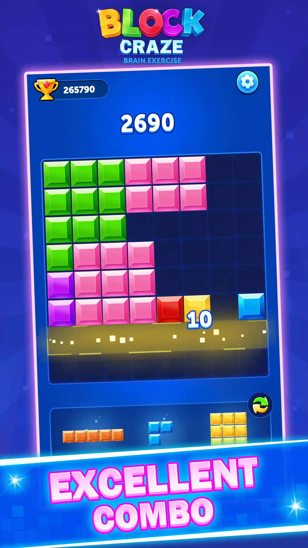 Block Craze：Brain Exercise スクリーンショット 1