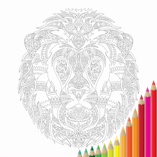 Animal Mandala Coloring Book