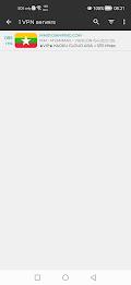 Myanmar VPN - Get Yangon IP Screenshot 1