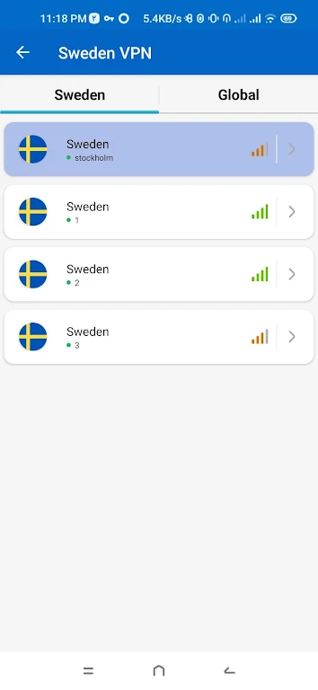 Sweden VPN - Fast & Secure ภาพหน้าจอ 0