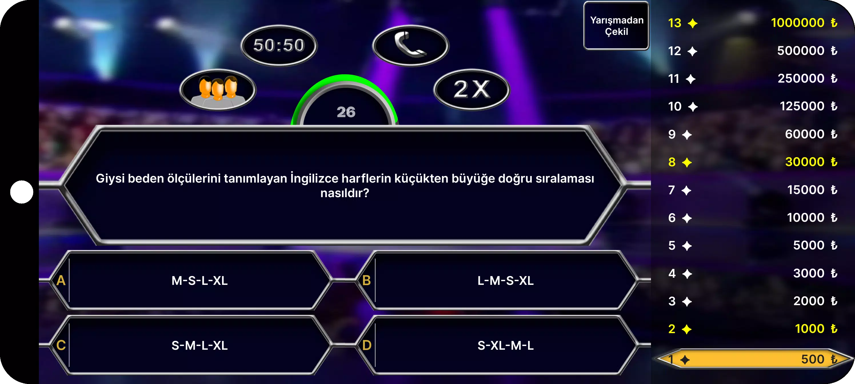 Milyoner Bilgi Yarışması Screenshot 1