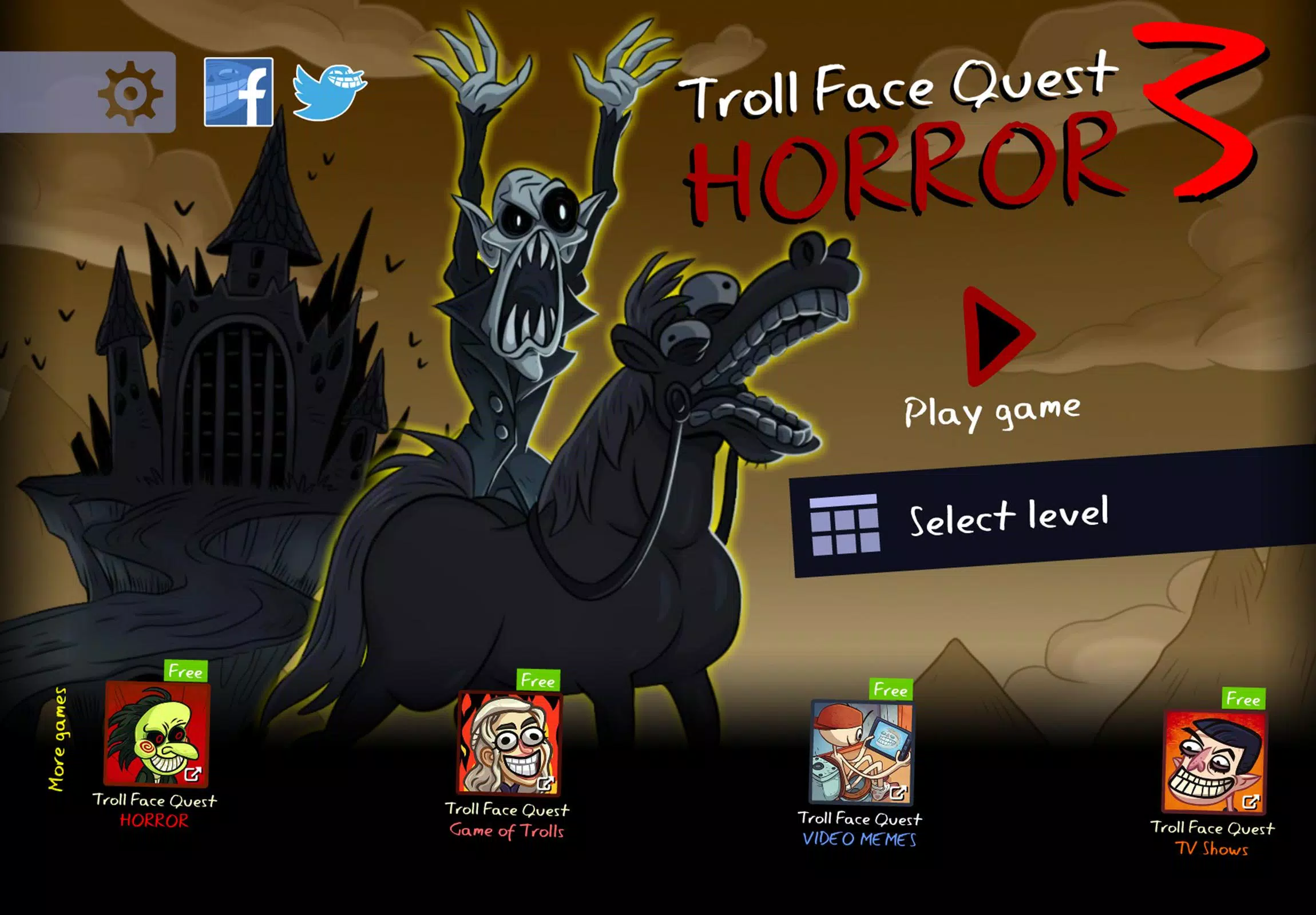 Troll Face Quest: Horror 3 스크린샷 0