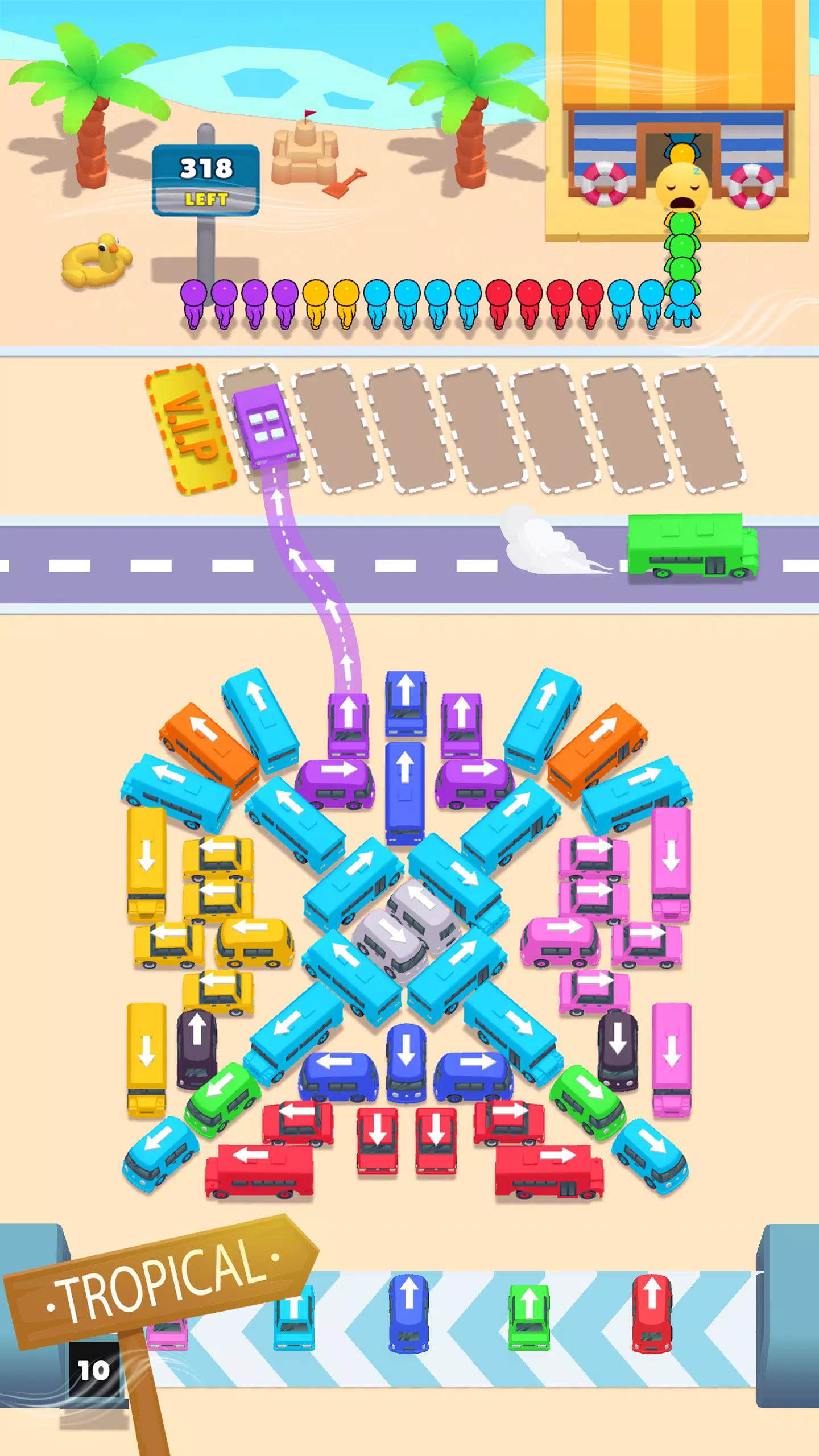 Bus Match Puzzle: Bus Shuffle Ảnh chụp màn hình 3