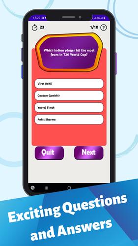 Cricket Quiz Game Скриншот 3