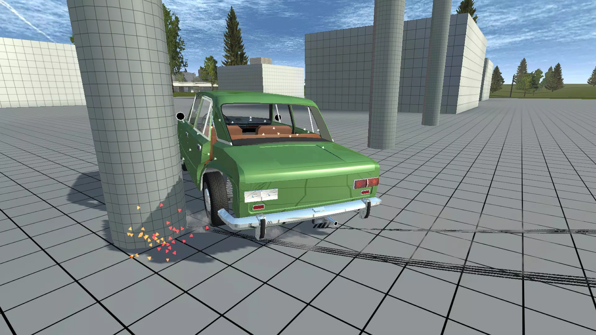 Simple Car Crash Physics Sim スクリーンショット 0