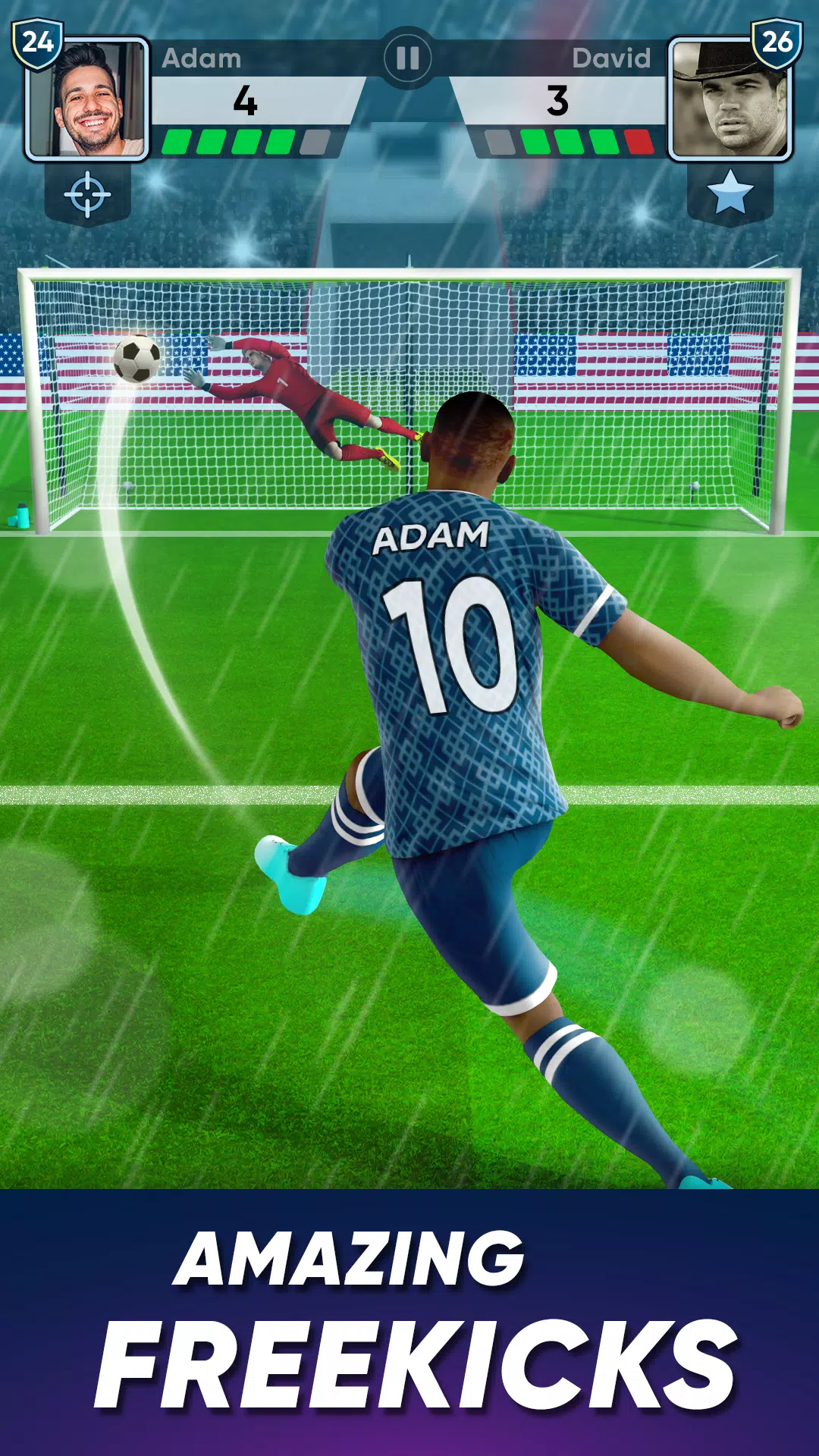 SOCCER Kicks - Stars Strike 24 Captura de pantalla 1