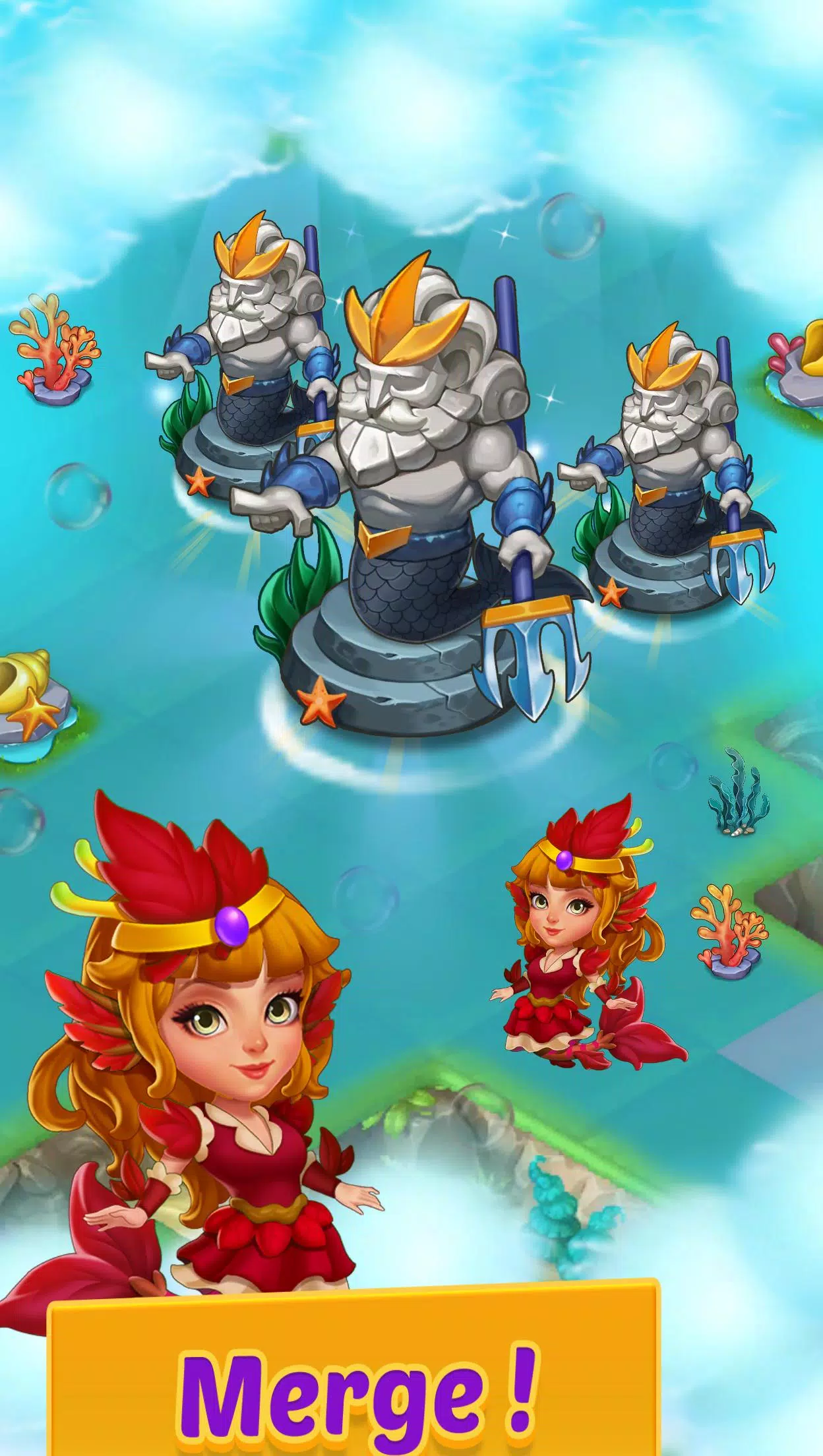 Merge Mermaids-magic puzzles Capture d'écran 0