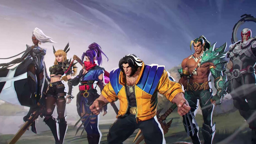 Marvel Rivals, i personaggi in piedi pronti a combattere, con Wolverine nel mezzo come parte di un articolo su come giocare in anticipo sulla stagione 1.