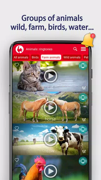 Animals Ringtones Ảnh chụp màn hình 3