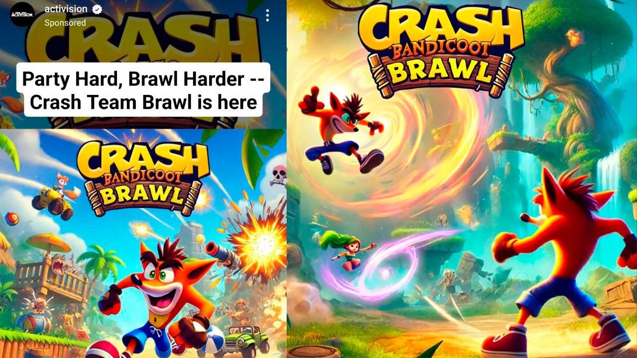 การทะเลาะวิวาท Bandicoot Crash