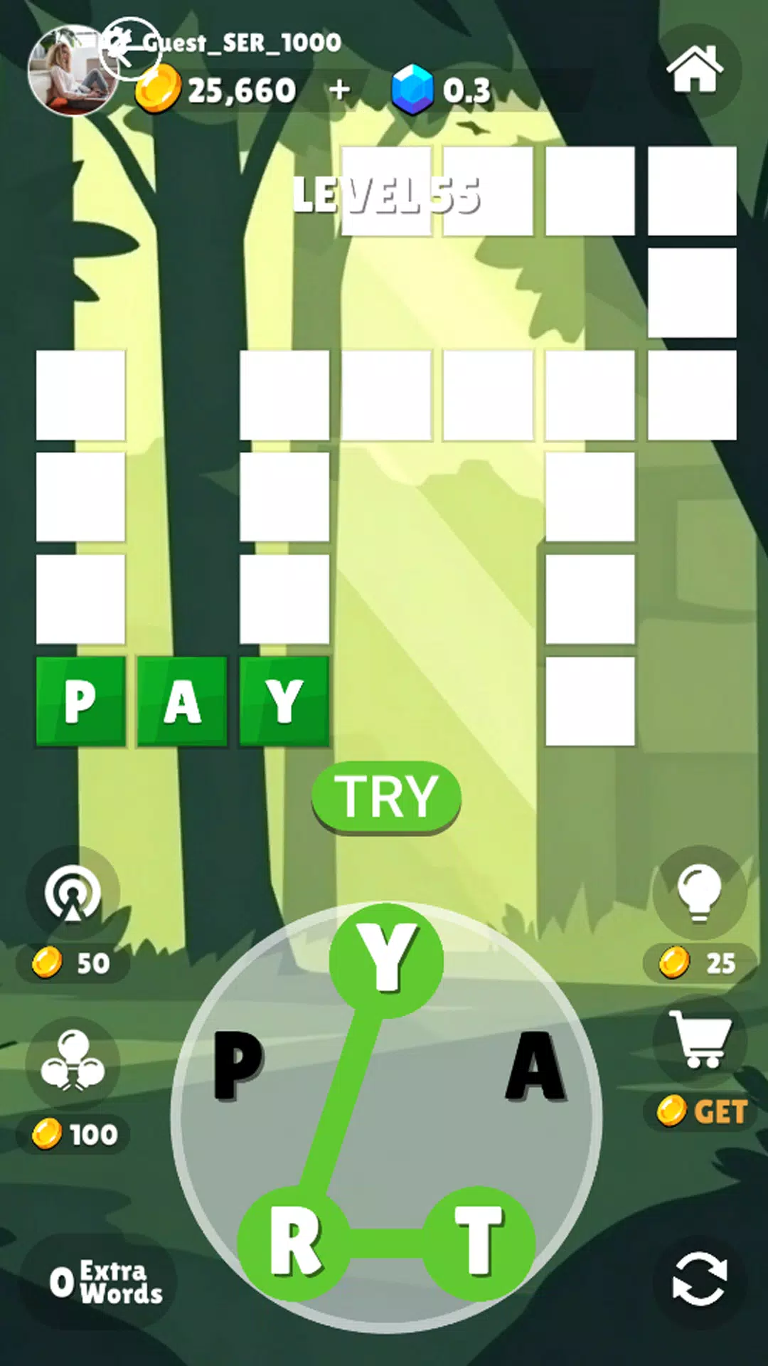 WordCrush Captura de pantalla 1