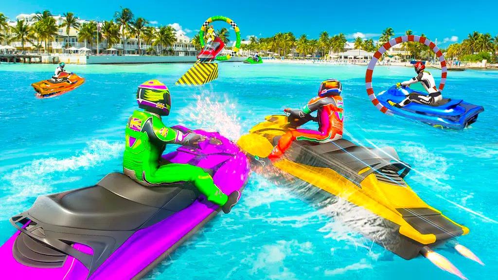 Jet Ski Racing Simulator Games ဖန်သားပြင်ဓာတ်ပုံ 1