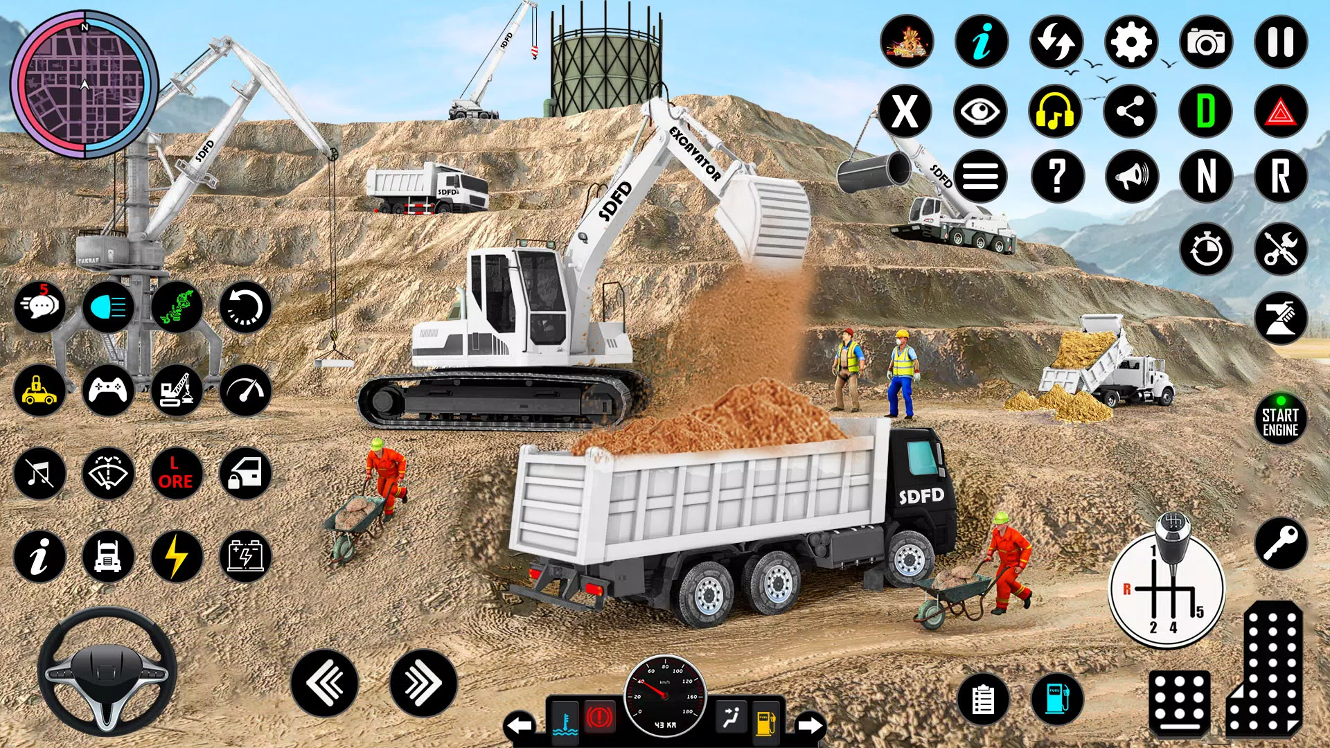 Snow Excavator Simulator Game Ảnh chụp màn hình 0