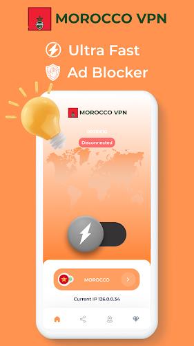 Morocco VPN - Private Proxy Ảnh chụp màn hình 1