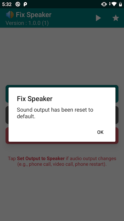 Fix Speaker - Disable Earphone Screenshot 2