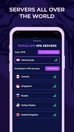 Triple Ape VPN - Safe & Secure স্ক্রিনশট 1