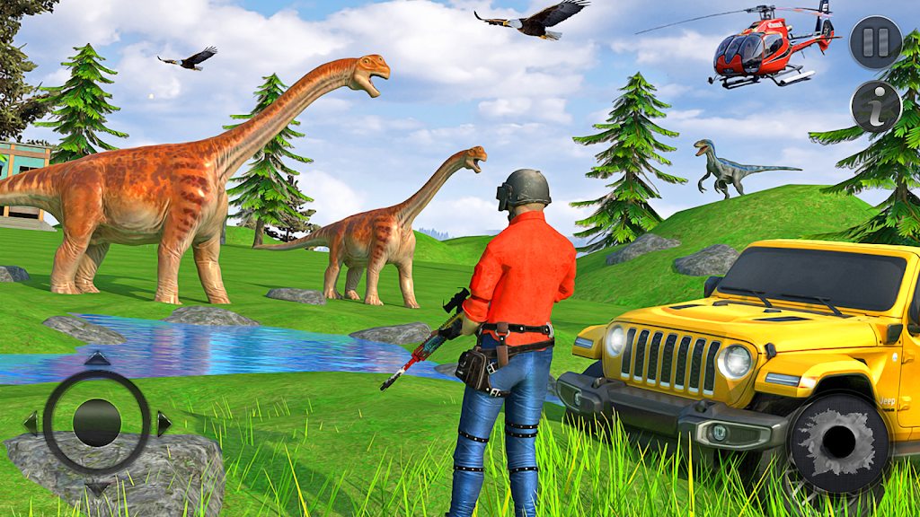 Wild Dino Hunter 3D Gun Games Captura de tela 2