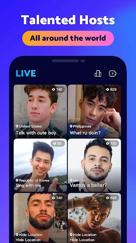 Blued: Gay Live Chat & Dating Schermafbeelding 0