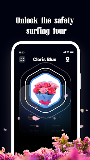 Cloris Blue VPN ဖန်သားပြင်ဓာတ်ပုံ 0