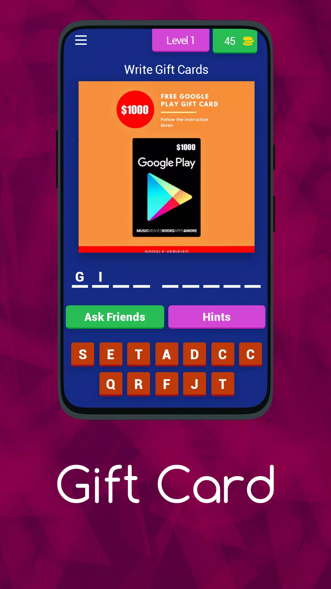 Gift Card Captura de tela 1