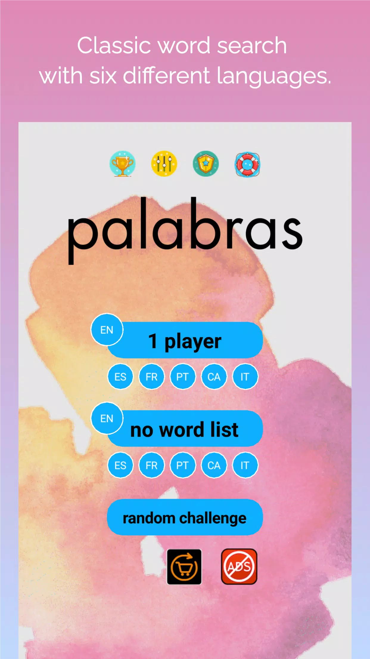busca palabras: sopa de letras Скриншот 0