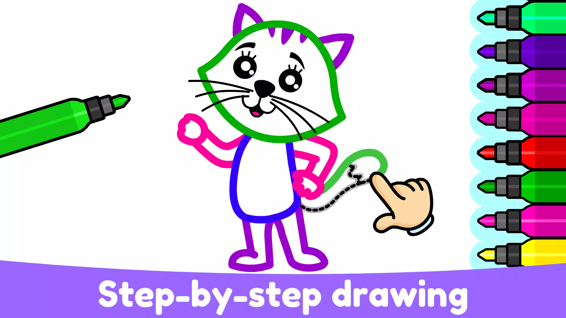 Kids Drawing & Coloring Games Captura de pantalla 3