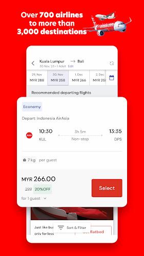 AirAsia MOVE: Flights & Hotels Zrzut ekranu 0