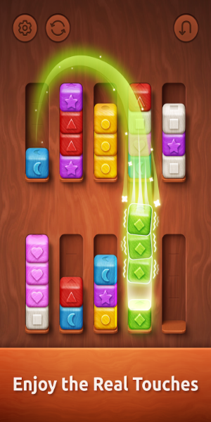 Colorwood Sort Puzzle Game Mod Schermafbeelding 1