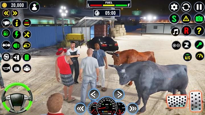 Animal Transport Truck Sim 3D Schermafbeelding 0