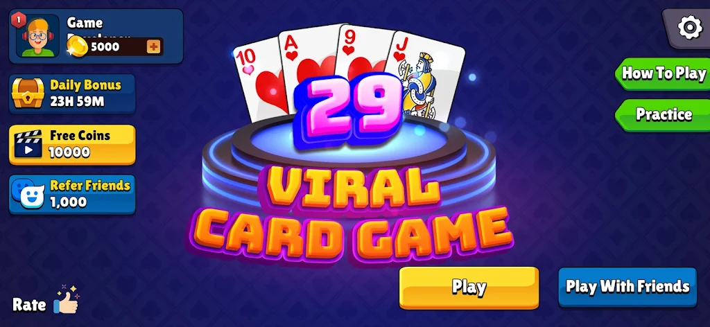 Viral 29 Card Game Screenshot 0