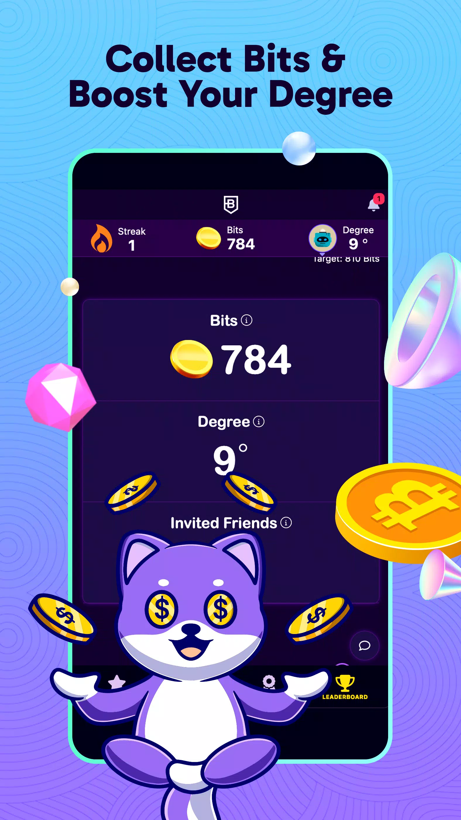 BitDegree: Play & Earn Crypto Zrzut ekranu 3