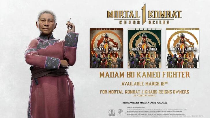 Mortal Kombat 1 Feisty Old Lady Madam Bo သည် Kameo တိုက်လေယာဉ်အဖြစ်တက်သည်