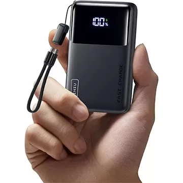 INIU'nun 13 dolarlık güç bankası: 10.000mAh, 45W çıkarılabilir USB-C kablo kordonlu