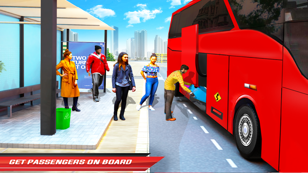 City Coach Bus Driving Sim 3D 스크린샷 3