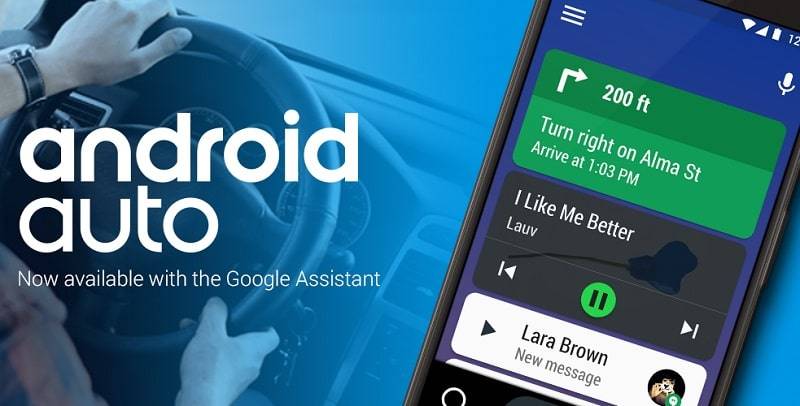 Android Auto – Google Maps, Media & Messaging ภาพหน้าจอ 0