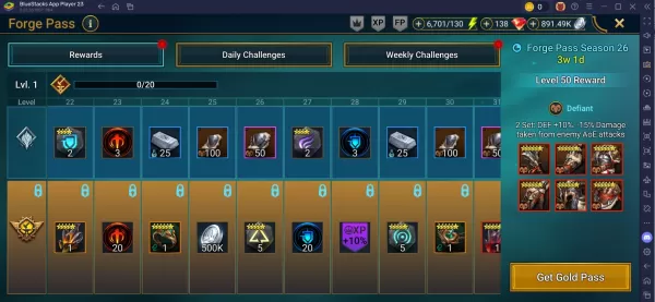 RAID Shadow Legends Forge Pass第26季：任務，獎勵和技巧