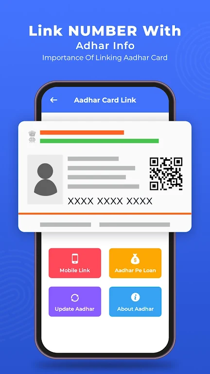 Link Number With Aadhar Info ဖန်သားပြင်ဓာတ်ပုံ 0