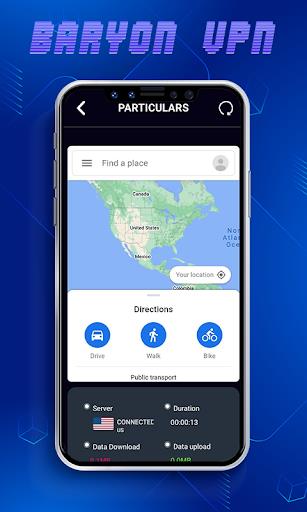 Baryonvpn Captura de pantalla 1