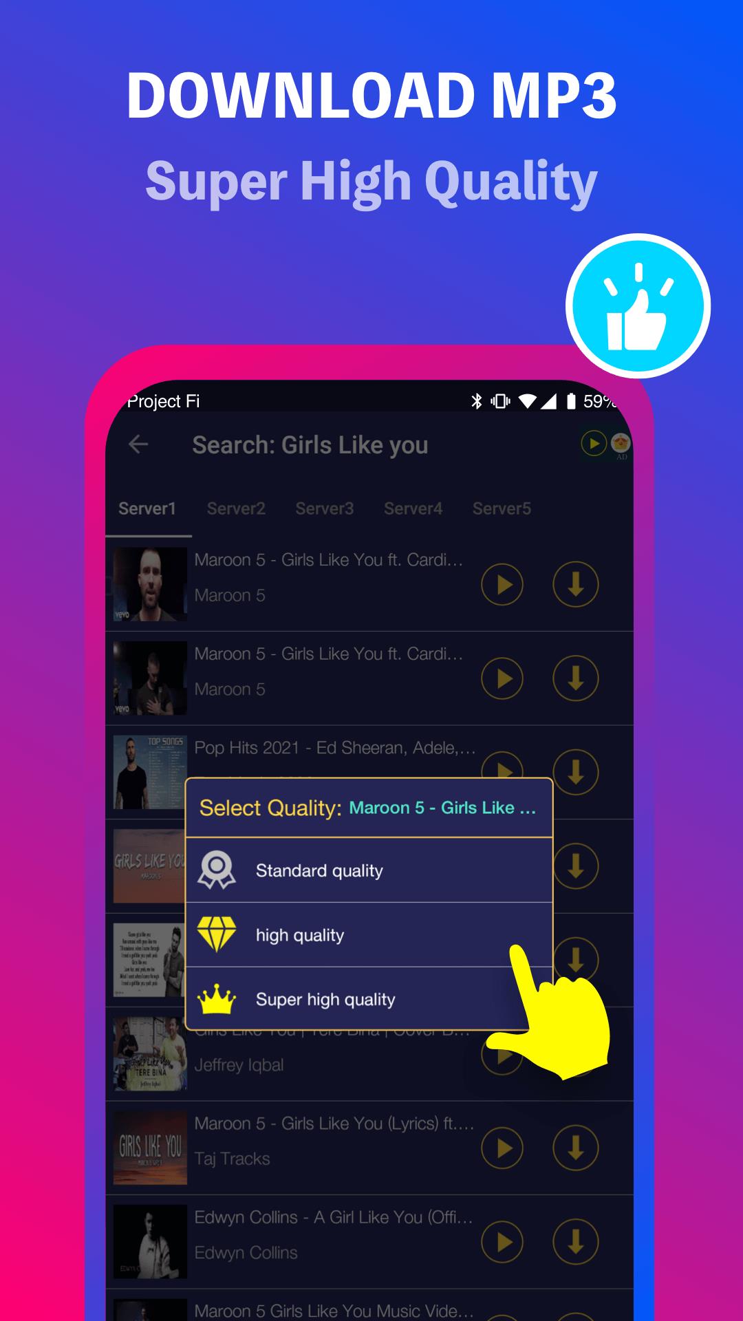 Music Downloader Download MP3 ဖန်သားပြင်ဓာတ်ပုံ 2