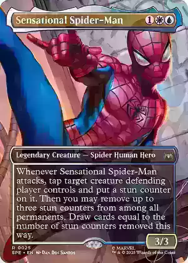 Sensational Spider-Man card