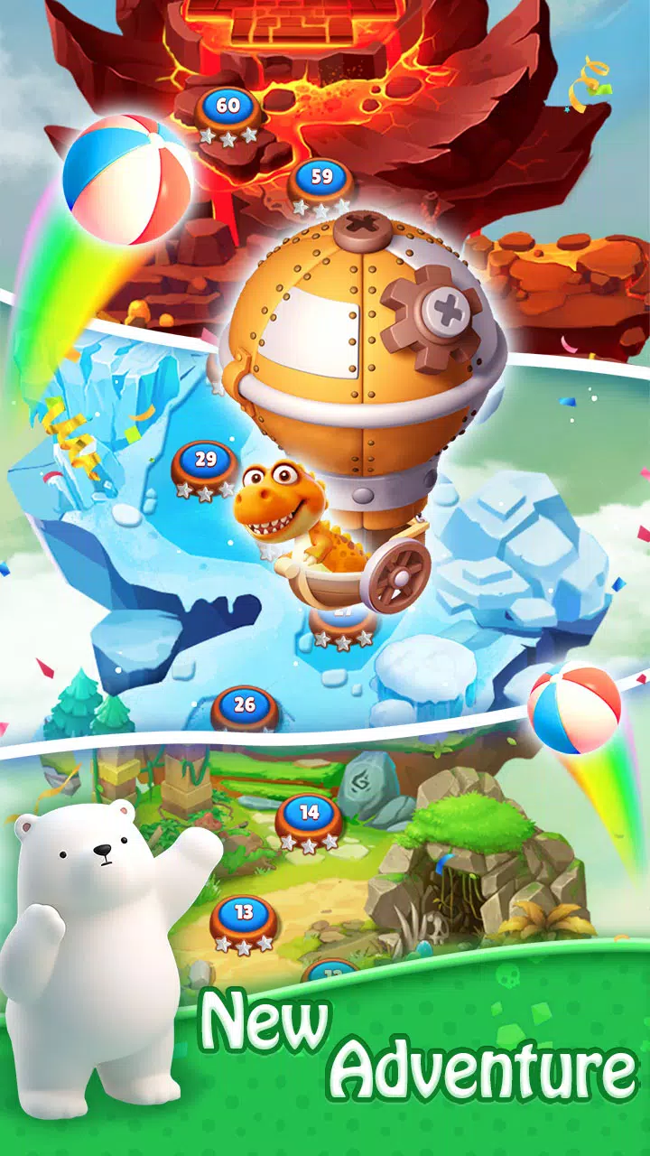 Bubble Shooter - Dino Match ภาพหน้าจอ 3