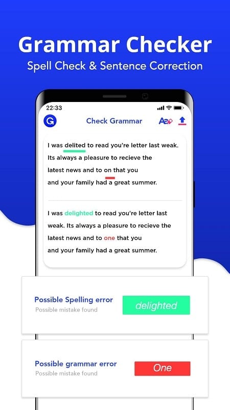 Grammar Checker Zrzut ekranu 3