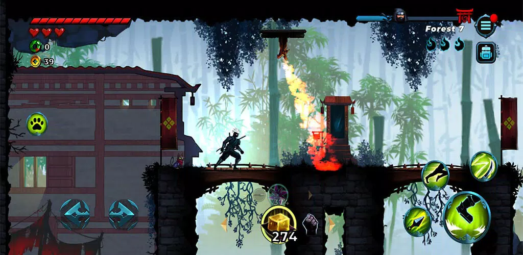 Ninja War: Shadow Adventures Ekran Görüntüsü 1