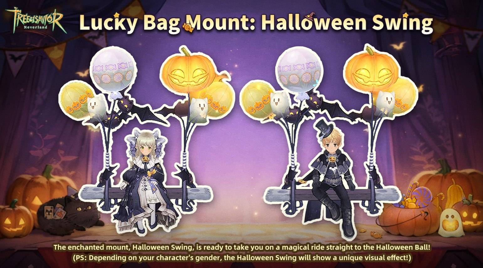 Tree Of Tagapagligtas: Ang kaganapan ng Lucky Lucky Bag ay nagtatampok ng mga limitadong oras ng Halloween outfits at accessories