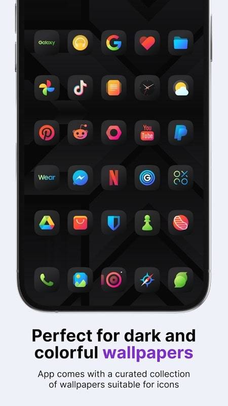 Athena Dark Icon Pack Captura de pantalla 1