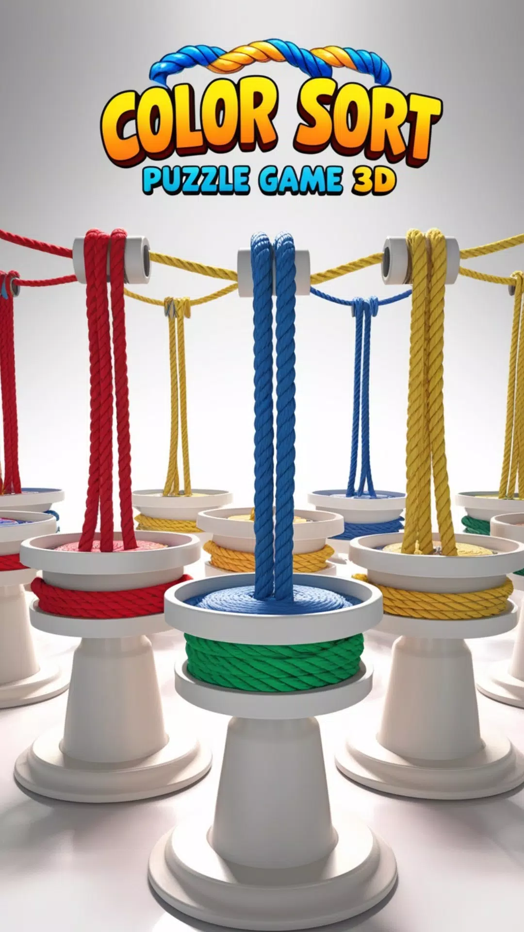 Rope Color Sort Puzzle Game 3D ภาพหน้าจอ 2