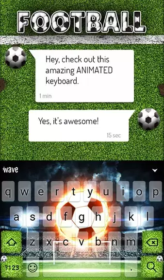 Football Keyboard & Wallpaper Captura de tela 2