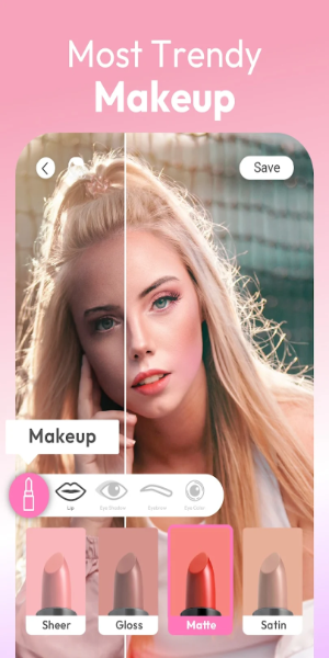 YouCam Makeup - Face Maquiagem Captura de tela 0